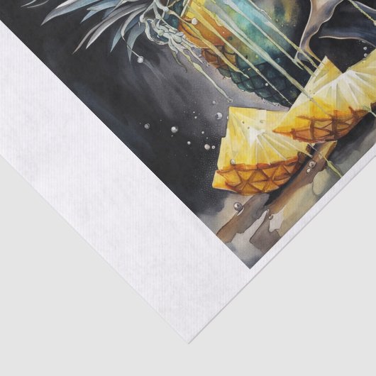 Pina Colada schedel Decoupage papier (Detail)