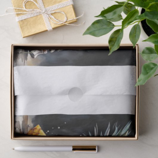 Pina Colada schedel Decoupage papier (Geschenk)