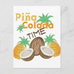 Pina Colada Time Briefkaart