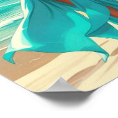 Pina Colada Tropical Queen Generative Content Poster (Hoek)