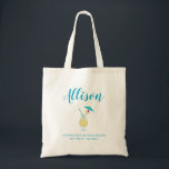 Piña Colada Tropical Wedding Bridesmaid Tote Bag<br><div class="desc">Vul deze mooie tas met de accessoires die je meiden nodig hebben voor je vrijgezellen of trouwweekend!</div>