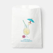 Piña Colada Tropical Wedding Vrijgezellenfeest Bedankzakje (Voorkant)