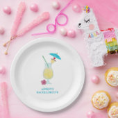 Piña Colada Tropisch Trouw Bruidsfeest  Papieren Bordje (Feest)