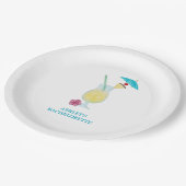 Piña Colada Tropisch Trouw Bruidsfeest  Papieren Bordje (Gekanteld)