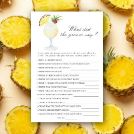 Pina Colada - Wat zei de bruidegom bruidsspel