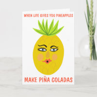 PINA COLADAS Whimsical Sweet Pineappel Custom