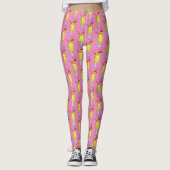 Pina Piña Colada Puerto Rican Pineapple Cocktail Leggings (Voorkant)