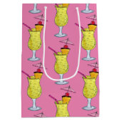 Pina Piña Colada Puerto Rican Pineapple Cocktail Medium Cadeauzakje (Achterkant)