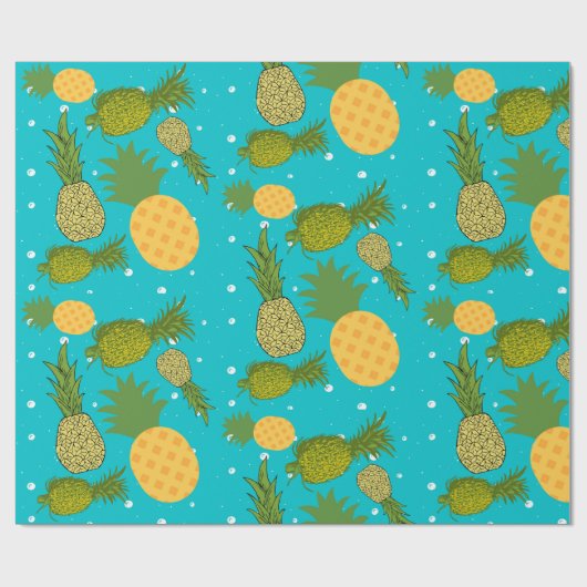 piña , pinaple cadeaupapier (Vlak)