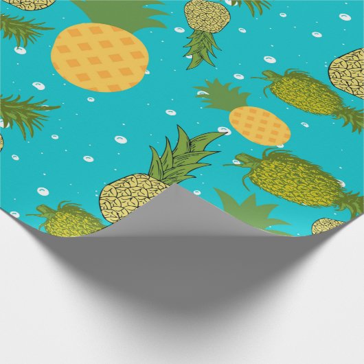 piña , pinaple cadeaupapier (Hoek)