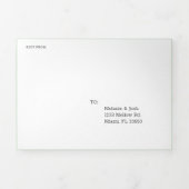 Pina Waterverf Pineapple Fruit Tropic Wedding Drieluik Uitnodiging (Cover)