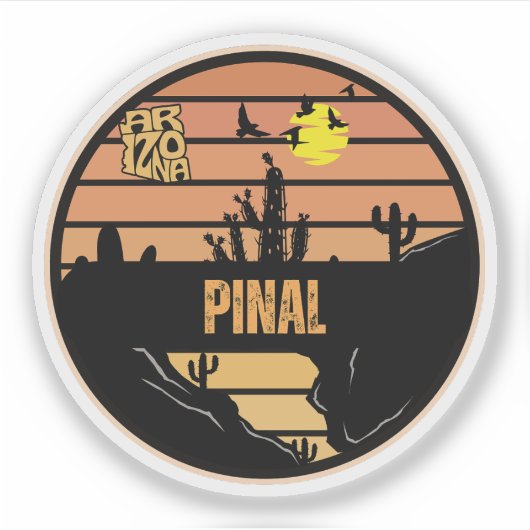 Pinal, Arizona Sticker (Voorkant)