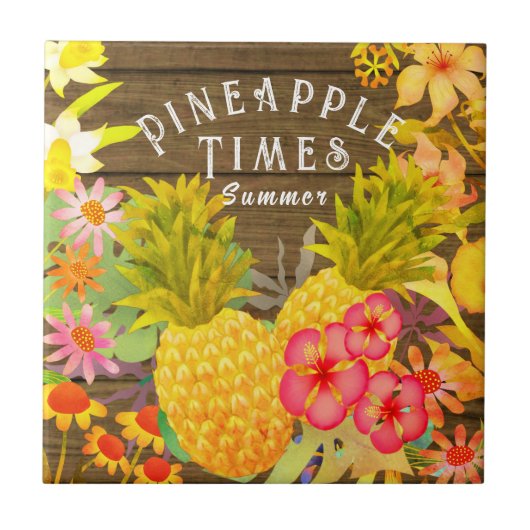 Pinapple Pine Tegeltje (Voorkant)