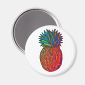 Pinapple standaard, 2¼ inch cirkel magneet (Voorkant / Achterkant)