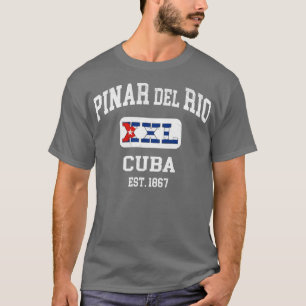 Pinar del Rio Cuba XXL Atletisch ontwerp 1 T-shirt