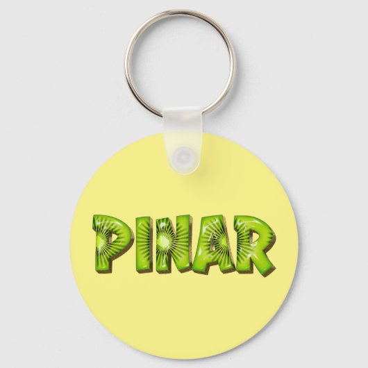 Pinar Name Kiwi Design Schlüsselanhänger Sleutelhanger (Voorkant)