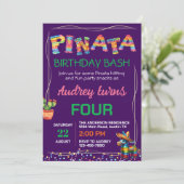 Pinata Birthday Bash Kaart (Staand voorkant)