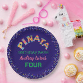Pinata Birthday Bash Papieren Bordje (Feest)