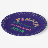 Pinata Birthday Bash Papieren Bordje (Gekanteld)