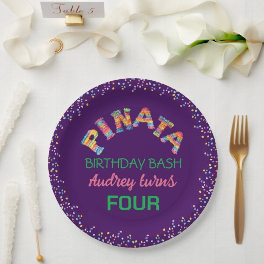 Pinata Birthday Bash Papieren Bordje (Huwelijk)