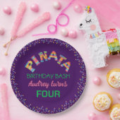 Pinata Birthday Bash Papieren Bordje (Feest)