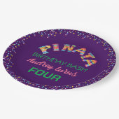 Pinata Birthday Bash Papieren Bordje (Gekanteld)