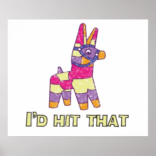 Pinata, daar zou ik op slaan poster (Voorkant)
