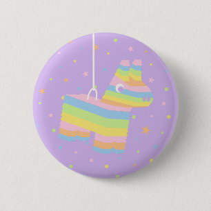 Pinata Feestartikel Paarse Knoop Ronde Button 5,7 Cm