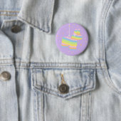 Pinata Feestartikel Paarse Knoop Ronde Button 5,7 Cm (In situ)