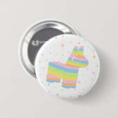 Pinata-feestartikel witte knoop ronde button 5,7 cm (Voorkant /achterkant)