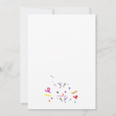 Piñata Feestje  Kaart (Achterkant)