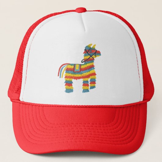 Piñata kleurful fiesta Funny Trucker Hat Pet (Voorkant)
