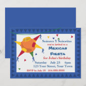 Pinata Mexican Fiesta Party Kaart (Voorkant / Achterkant)
