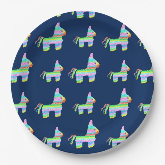 Pinata Party Borden Papieren Bordje (Voorkant)