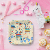 Pinata Party Papier Borden Papieren Bordje (Feest)