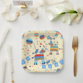 Pinata Party Papier Borden Papieren Bordje