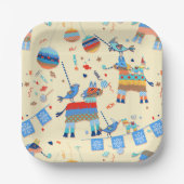 Pinata Party Papier Borden Papieren Bordje (Voorkant)