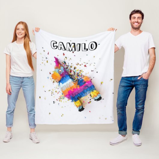 Pinata - persoonlijke banket fleece deken (In situ)