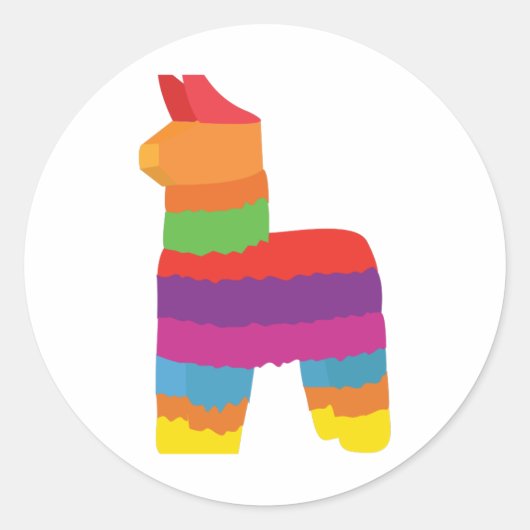 Pinata Ronde Sticker (Voorkant)