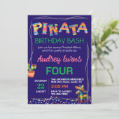 Pinata Verjaardagsfeest Kaart (Staand voorkant)
