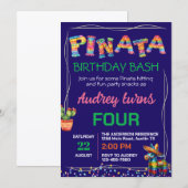 Pinata Verjaardagsfeest Kaart (Voorkant / Achterkant)