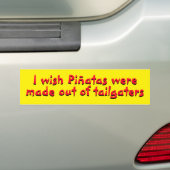 Piñatas gemaakt van Tailgaters Bumpersticker (Op auto)