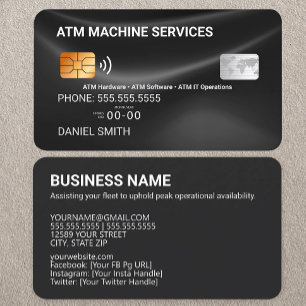Pinautomaat Creditcard Visitekaartje