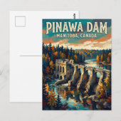 Pinawa Dam Canada Briefkaart (Voorkant / Achterkant)
