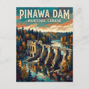 Pinawa Dam Canada Briefkaart