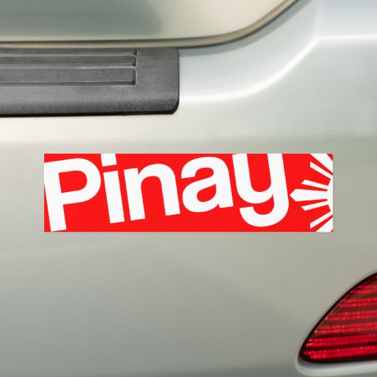 Pinay Bumpersticker (Op auto)