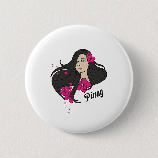 Pinay Ronde Button 5,7 Cm (Voorkant)