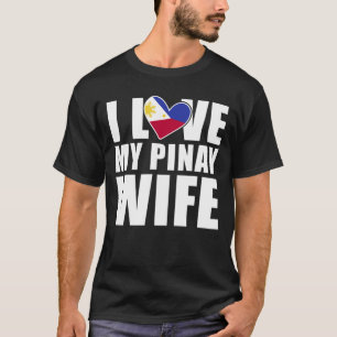Pinay Wife Filippijnen Love Proud Husband T-shirt