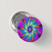 Pinback Button die het Palet van Blauw en Roze exp (Voorkant /achterkant)