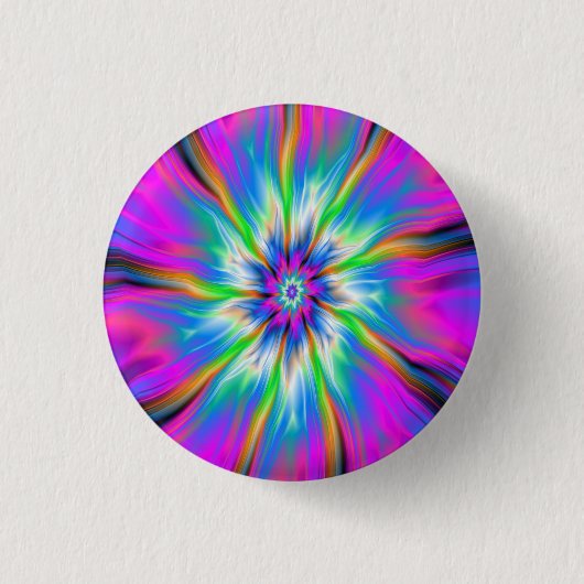Pinback Button die het Palet van Blauw en Roze exp (Voorkant)